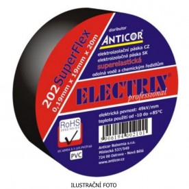 ANTICOR PÁSKA PVC 202 SUPERFLEX 19X20 -10 AŽ +85 ČERNÁ