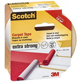3M Scotch Extra Strong Carpet Tape - White