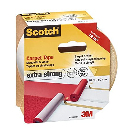 3M Scotch Extra Strong Carpet Tape - White